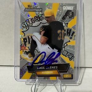 Paul Skenes Signed Rookie Card #ACSP-PS3. Holo. COA. Autograph.